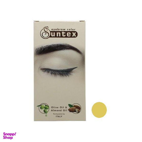 کیت رنگ ابرو سانتکس (Suntex) شماره SA6-E7.23 رنگ شنی متوسط حجم 30 میلی‌لیتر