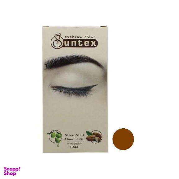 کیت رنگ ابرو سانتکس (Suntex) شماره C7-E8.3 رنگ بلوند طلایی روشن حجم 30 میلی‌لیتر
