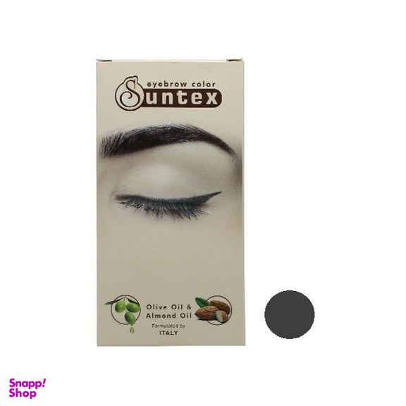 کیت رنگ ابرو سانتکس (Suntex) شماره C5-E6.1 رنگ بلوند دودی تیره حجم 30 میلی‌لیتر