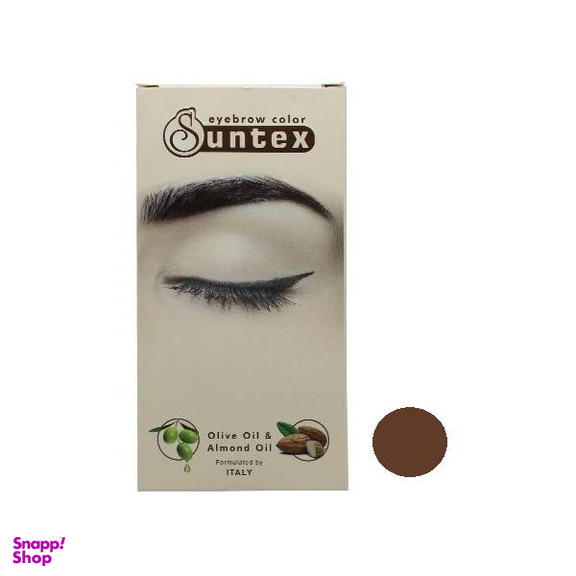 کیت رنگ ابرو سانتکس (Suntex) شماره CH5-E6.8 رنگ بلوند شکلاتی تیره حجم 30 میلی‌لیتر