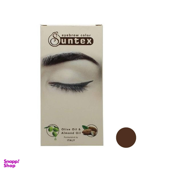 کیت رنگ ابرو سانتکس (Suntex) شماره N4-E5 رنگ قهوه‌ای روشن حجم 30 میلی‌لیتر