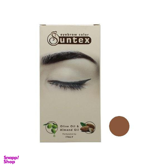 کیت رنگ ابرو سانتکس (Suntex) شماره N7-E8 رنگ بلوند روشن حجم 30 میلی‌لیتر
