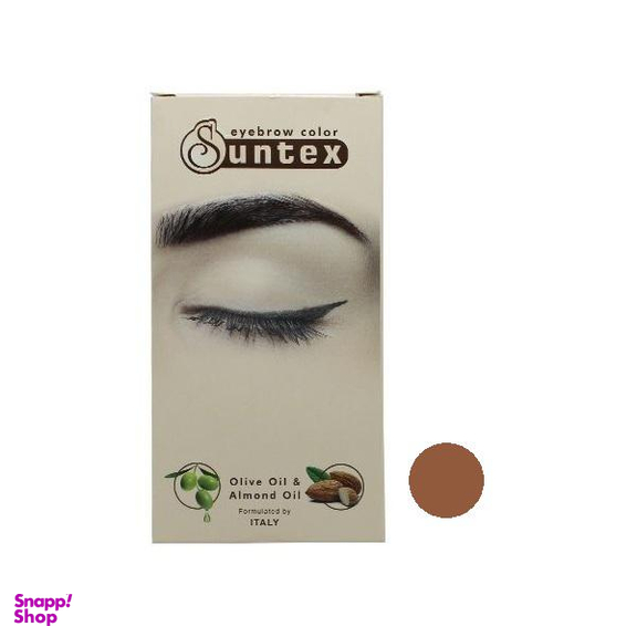 کیت رنگ ابرو سانتکس (Suntex) شماره CH7-E8.8 رنگ بلوند شکلاتی روشن حجم 30 میلی‌لیتر