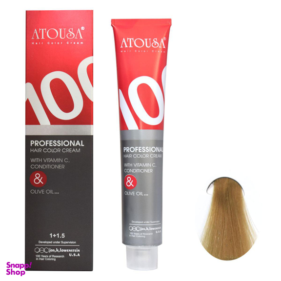 رنگ مو آتوسا (Atousa) شماره M8-9.2 رنگ بلوند زیتونی خیلی روشن حجم 100 میلی لیتر