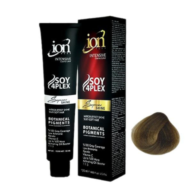 رنگ مو آیون (Ion) شماره 7.8 رنگ بلوند زیتونی متوسط حجم 120 میلی‌لیتر