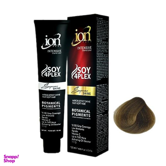 رنگ مو آیون (Ion) شماره 7.8 رنگ بلوند زیتونی متوسط حجم 120 میلی‌لیتر
