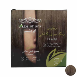 پودر رنگ مو ابریشم (Abrisham) شماره CO103 رنگ زیتونی وزن 130 گرم