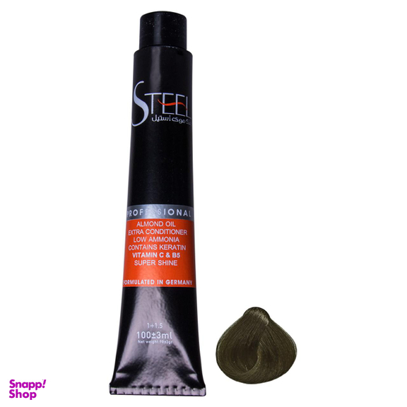 رنگ مو استیل (Steel) مدل Proffesional شماره 6.3 رنگ بلوند زیتونی تیره