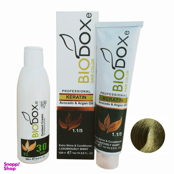 کیت رنگ مو بیوداکس (Bio Dox) شماره M7 رنگ بلوند زیتونی روشن حجم 125 میلی‌لیتر