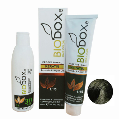کیت رنگ مو بیوداکس (Bio Dox) شماره M5 رنگ بلوند زیتونی تیره حجم 125 میلی‌لیتر