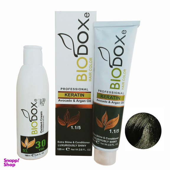 کیت رنگ مو بیوداکس (Bio Dox) شماره M5 رنگ بلوند زیتونی تیره حجم 125 میلی‌لیتر