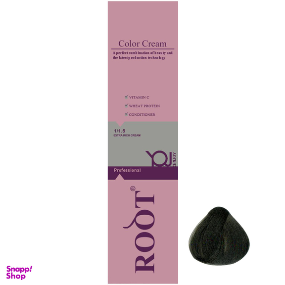 رنگ مو روت (Root) شماره 3.3 رنگ قهوهای زیتونی تیره حجم 120 میلیلیتر