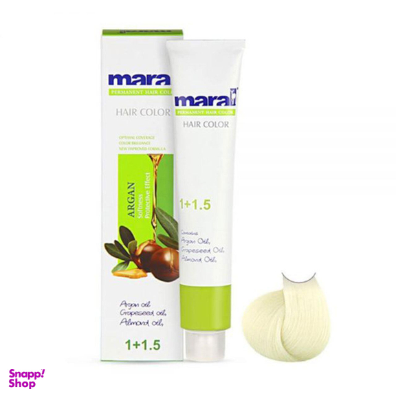 رنگ مو مارال (Maral) شماره 12.3 رنگ بلوند زیتونی خیلی خیلی روشن حجم 100 میلی لیتر