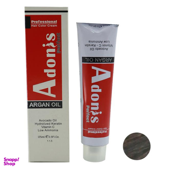 رنگ مو آدونیس پرفکت (Adonis Perfect) شماره M2-3.2 رنگ قهوه‌ای زیتونی تیره حجم 125 میلی‌ لیتر