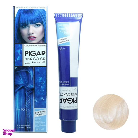 رنگ مو پیگار (Pigar) شماره 90.00 رنگ یخی حجم 100 میلی‌ لیتر