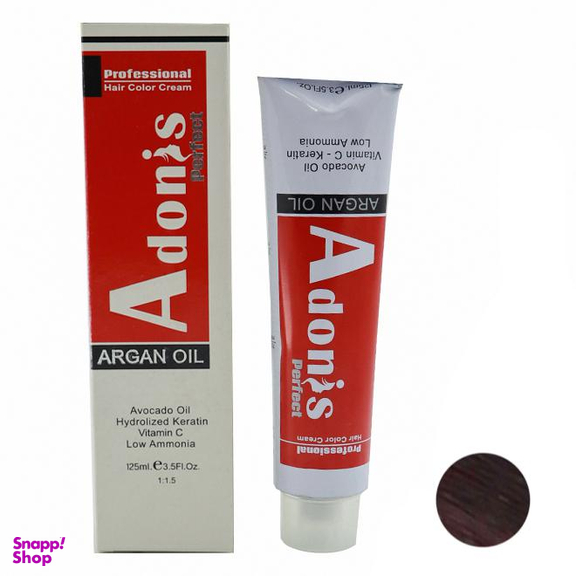 رنگ مو آدونیس پرفکت (Adonis Perfect) شماره V2-5.66 رنگ شرابی بادمجانی حجم 125 میلی‌ لیتر