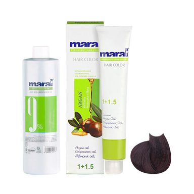 کیت رنگ مو مارال (Maral) شماره 2.99 رنگ بادمجانی