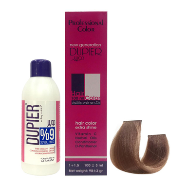 کیت رنگ مو دوپیر (Dupier) شماره 8.7 حجم 100 میلی‌لیتر