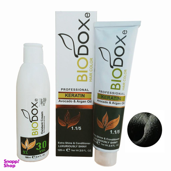 کیت رنگ مو بیوداکس (Bio Dox) شماره N2 رنگ قهوه‌ای تیره حجم 125 میلی‌لیتر
