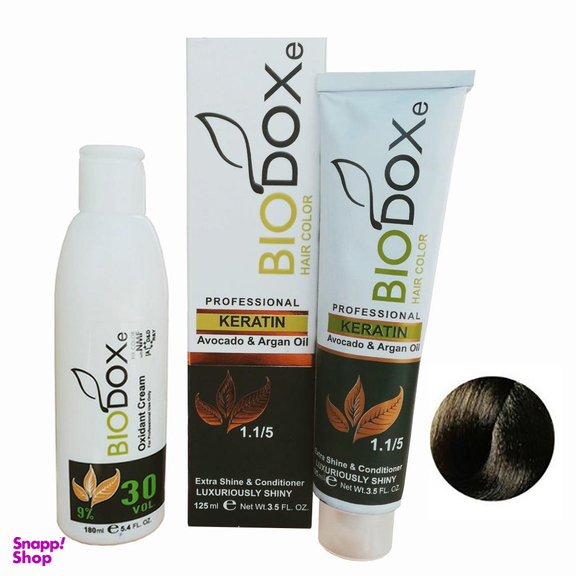 کیت رنگ مو بیوداکس (Bio Dox) شماره N4 رنگ قهوه‌ای روشن حجم 125 میلی‌لیتر