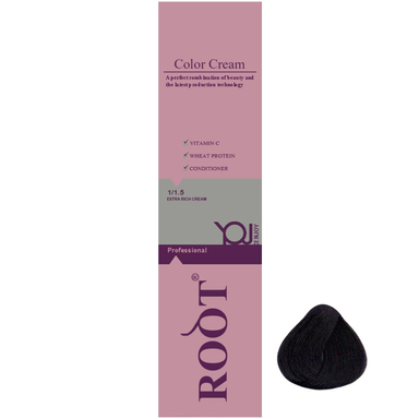 رنگ مو روت (Root) شماره 1.0 رنگ مشکی حجم 120 میلیلیتر