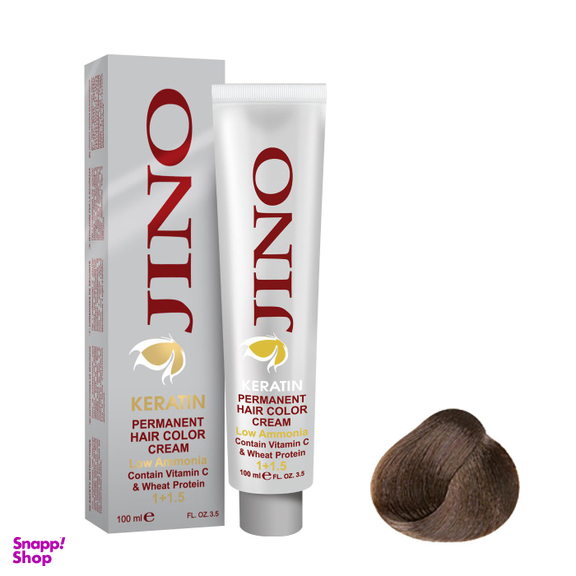 رنگ مو ژینو (Jino) شماره 0-6 رنگ بلوند تیره حجم 100 میلی‌لیتر