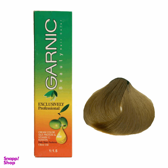 کیت رنگ مو گارنیک (Garnic) شماره 7 رنگ طبیعی بلوند حجم 120 میلی‌لیتر