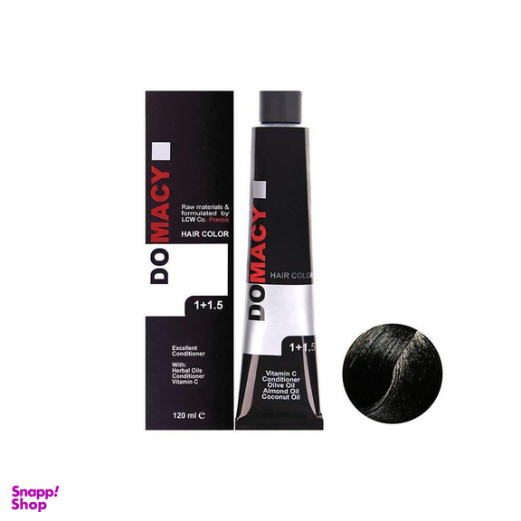 رنگ مو دوماسی (Domacy) شماره 3.00 حجم 120 میلی‌ لیتر رنگ قهوه‌ای تیره اکسترا