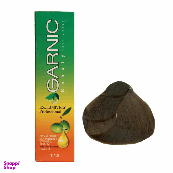 کیت رنگ مو گارنیک (Garnic) شماره 4 رنگ طبیعی - قهوه‌ای