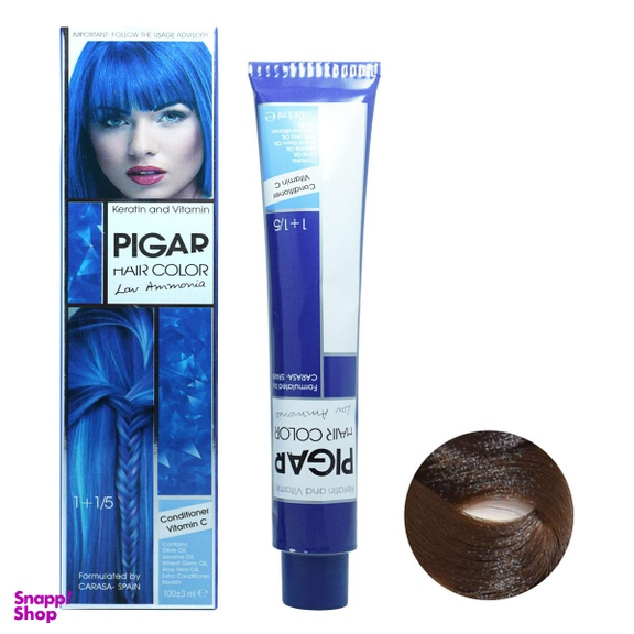 رنگ مو پیگار (Pigar) شماره 6.3 رنگ بلوند طلایی تیره حجم 100 میلی لیتر