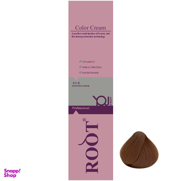 رنگ مو روت (Root) شماره 6.5 رنگ بلوند طلایی تیره حجم 120 میلیلیتر