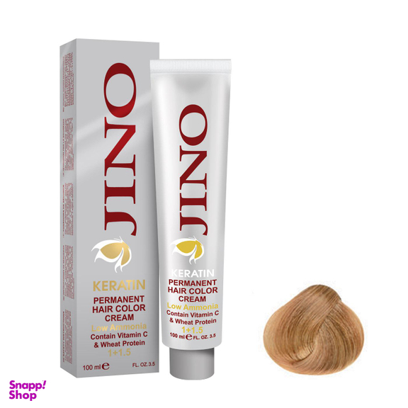 رنگ مو ژینو (Jino) شماره 8.3 رنگ بلوند طلایی روشن حجم 100 میلی‌لیتر