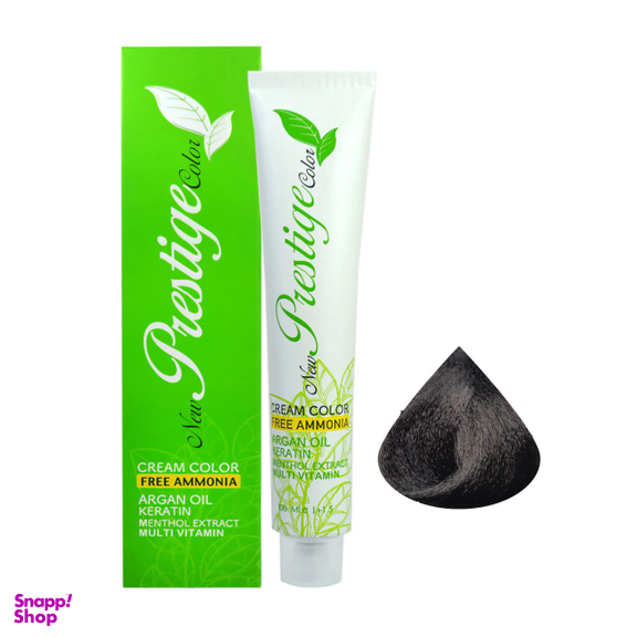 رنگ مو نیو پرستیژ کالر (New Prestige Color) شماره 2 رنگ قهوه‌ای خیلی تیره حجم 100 میلی‌لیتر