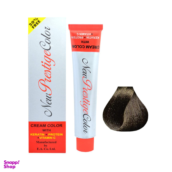 رنگ مو نیو پرستیژ کالر (New Prestige Color) شماره 2 رنگ قهوه‌ای خیلی تیره حجم 120 میلی‌لیتر