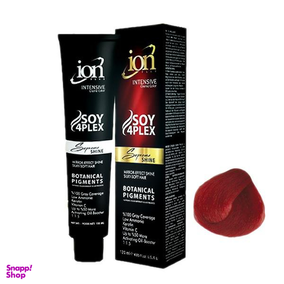 رنگ مو آیون (Ion) شماره 7.6 رنگ قرمز آتشین حجم 120 میلی‌لیتر