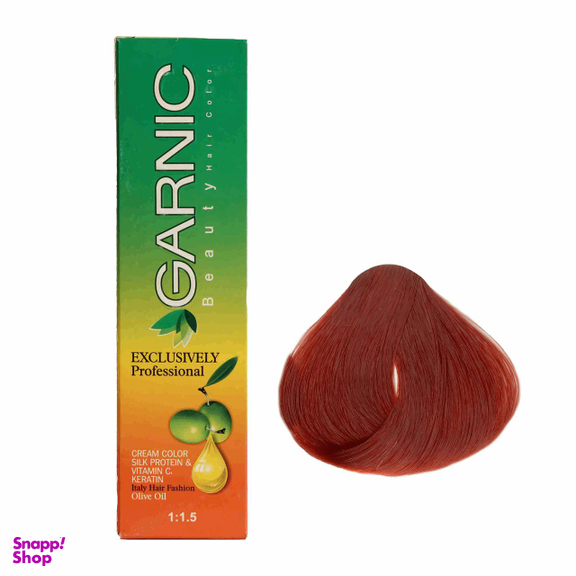 کیت رنگ مو گارنیک (Garnic) شماره 7.66 رنگ قرمزآتشی روشن