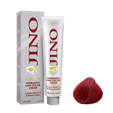 رنگ مو ژینو (Jino) شماره 7.66 رنگ بلوند قرمز آتشی متوسط حجم 100 میلی‌لیتر
