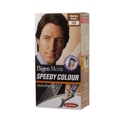 کیت رنگ مو بیگن (Bigen) مدل Speedy Colour شماره 105 رنگ قهوه‌ای متوسط حجم 40 میلی‌ لیتر