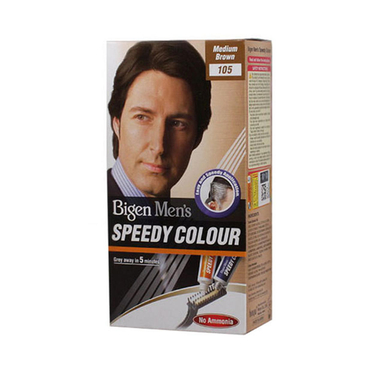 کیت رنگ مو بیگن (Bigen) مدل Speedy Colour شماره 105 رنگ قهوه‌ای متوسط حجم 40 میلی‌ لیتر