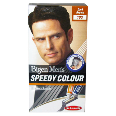 کیت رنگ مو بیگن (Bigen) مدل Speedy Colour شماره 103 رنگ قهوه‌ ای تیره حجم 40 میلی‌لیتر