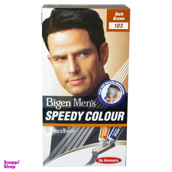 کیت رنگ مو بیگن (Bigen) مدل Speedy Colour شماره 103 رنگ قهوه‌ ای تیره حجم 40 میلی‌لیتر