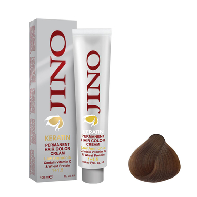 رنگ مو ژینو (Jino) شماره 7.72 رنگ بلوند کاپوچینویی متوسط حجم 100 میلی‌لیتر