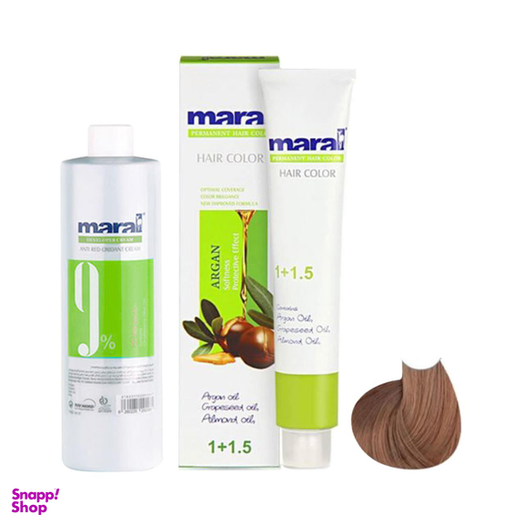 کیت رنگ مو مارال (Maral) شماره 5.08 رنگ قهوه‌ای تافی
