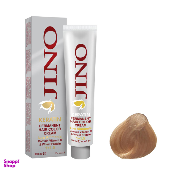 رنگ مو ژینو (Jino) شماره 9.37 رنگ بلوند کاکایویی خیلی روشن حجم 100 میلی‌لیتر