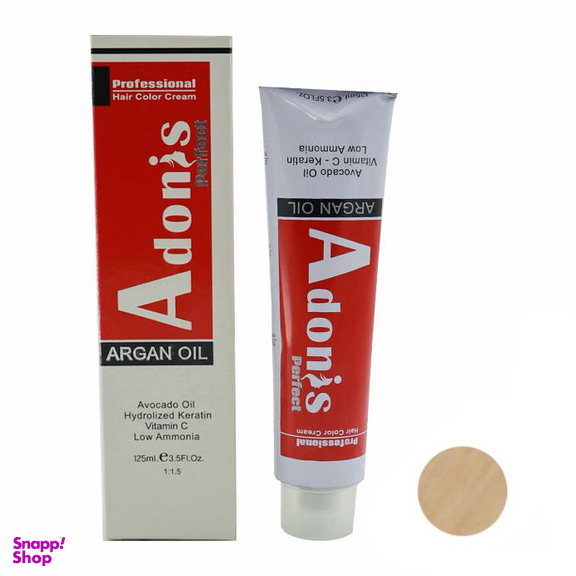رنگ مو آدونیس پرفکت (Adonis Perfect) شماره 12.9 رنگ سوپر پلاتین صدفی حجم 125 میلی‌ لیتر