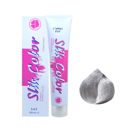 رنگ مو سلیک کالر (Slik Color) شماره 911 رنگ نقره‌ای خاکستری حجم 100 میلی‌لیتر