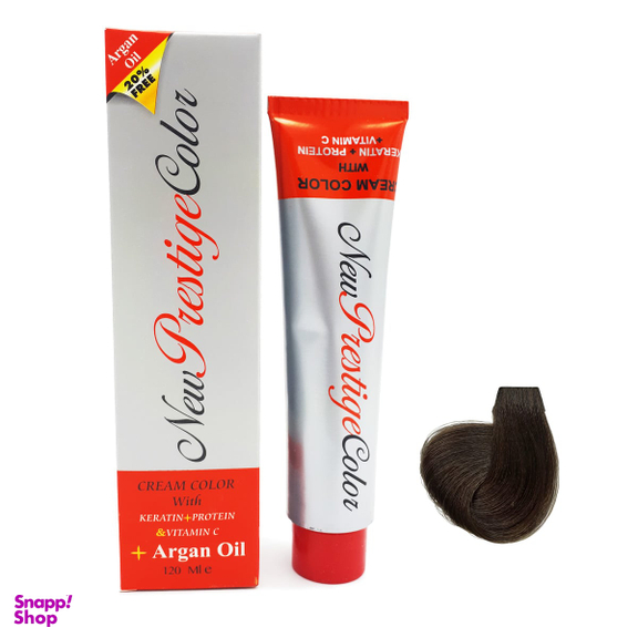 رنگ مو نیو پرستیژ کالر (New Prestige Color) شماره 3 رنگ قهوه ای تیره حجم 120 میلی‌لیتر