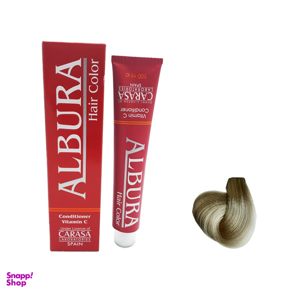 رنگ مو آلبورا (Albura) مدل Carasa شماره A8-9.11 رنگ بلوند خاکستری خیلی روشن حجم 100 میلی‌ لیتر