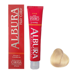 رنگ مو آلبورا (Albura) مدل Carasa شماره N10-11.0 رنگ بلوند خیلی خیلی روشن حجم 100 میلی‌ لیتر