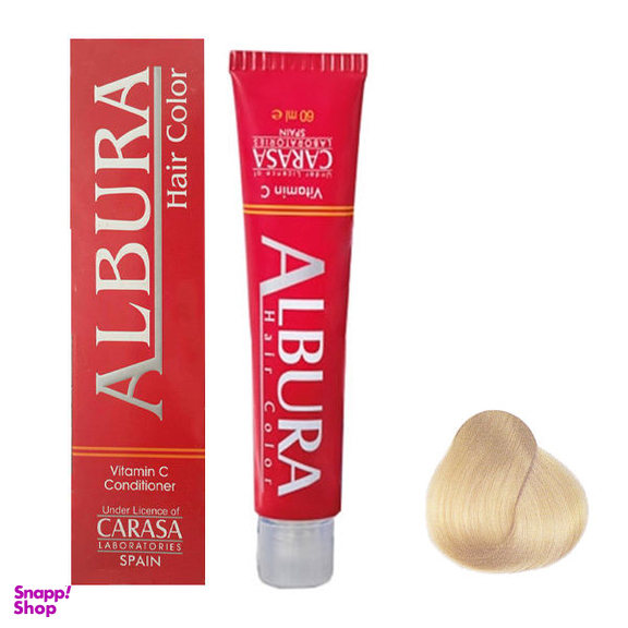 رنگ مو آلبورا (Albura) مدل Carasa شماره N10-11.0 رنگ بلوند خیلی خیلی روشن حجم 100 میلی لیتر